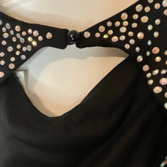 2-Piece Black with Rhinestone Formal - Picture 5 of 9